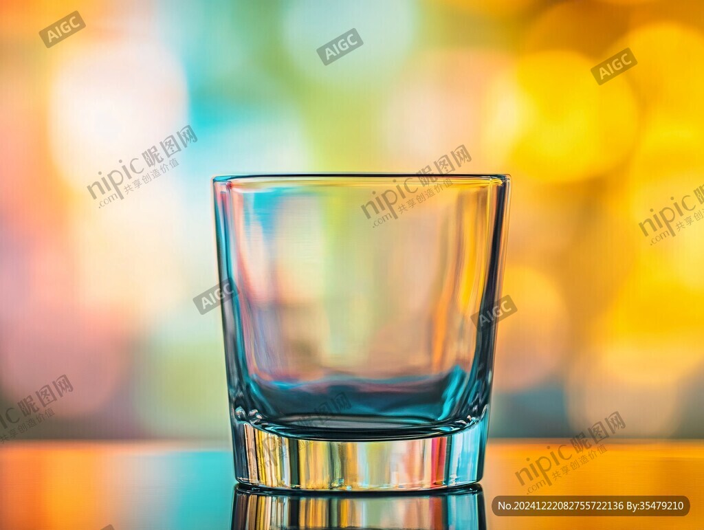 五彩玻璃杯