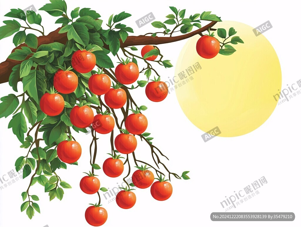 枸杞林插畫