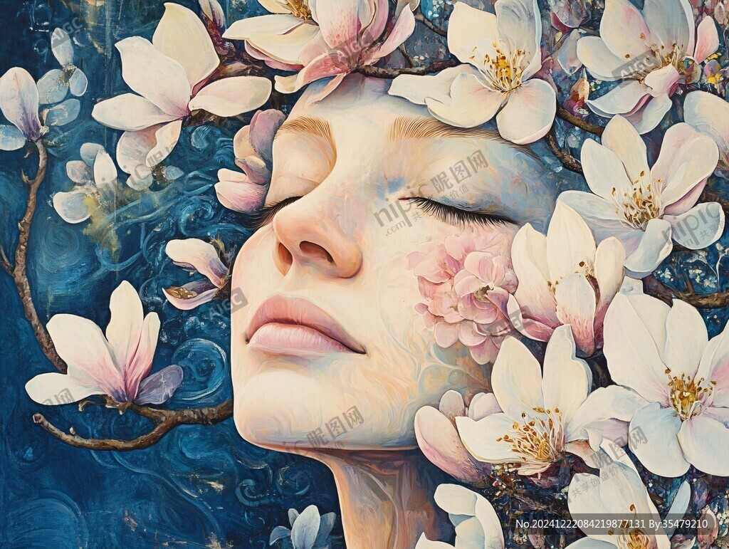 高端面膜包裝插畫