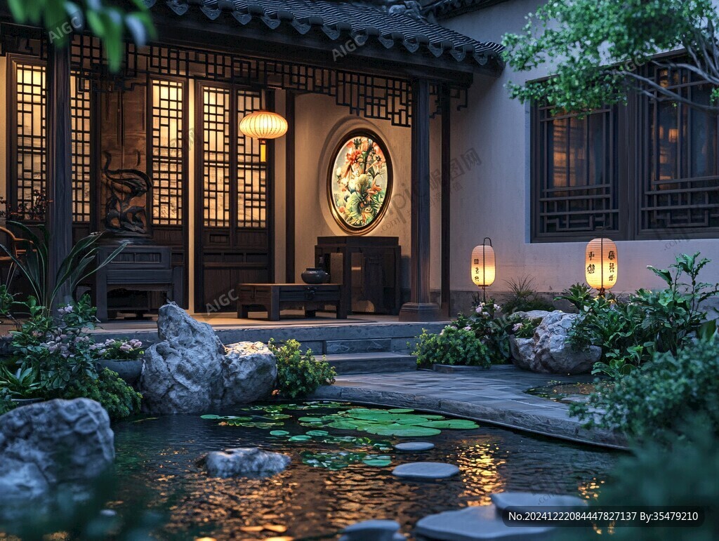 高端中式庭院