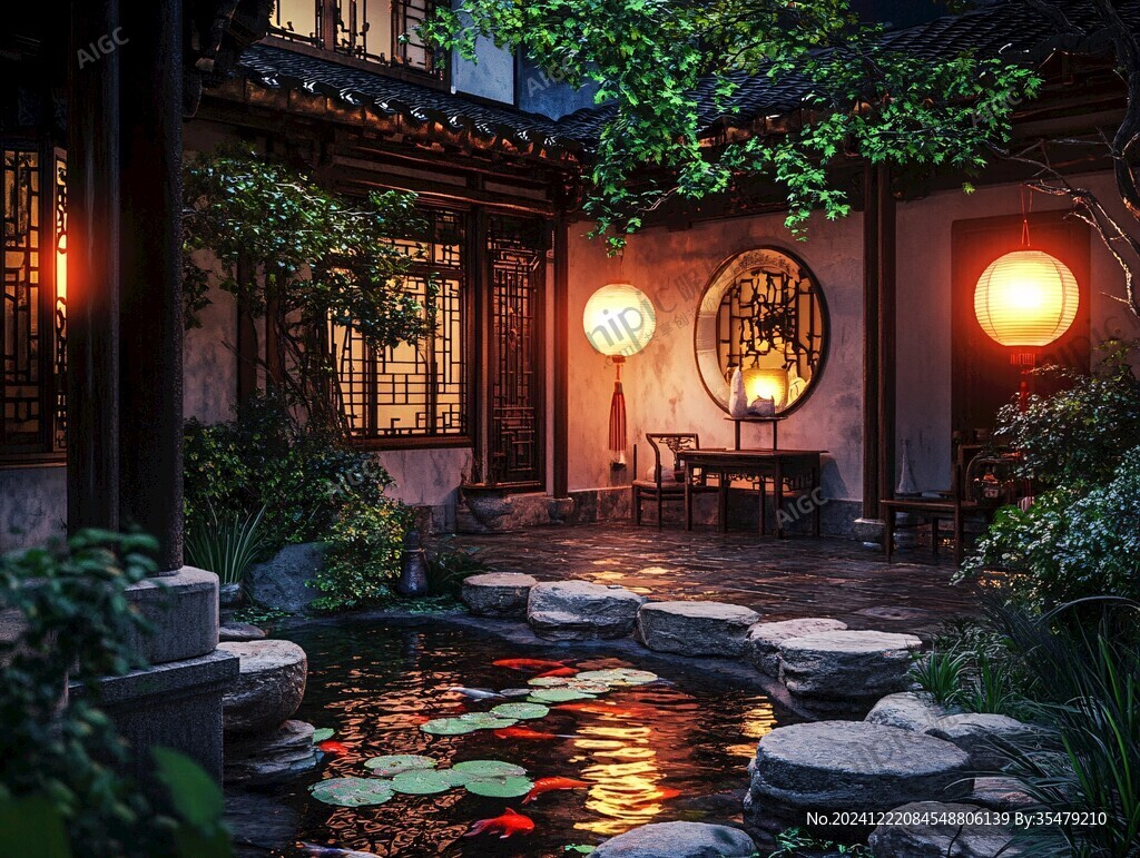 蘇式庭院一角