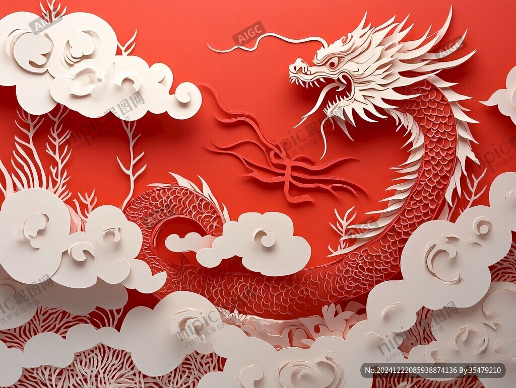 剪紙龍
