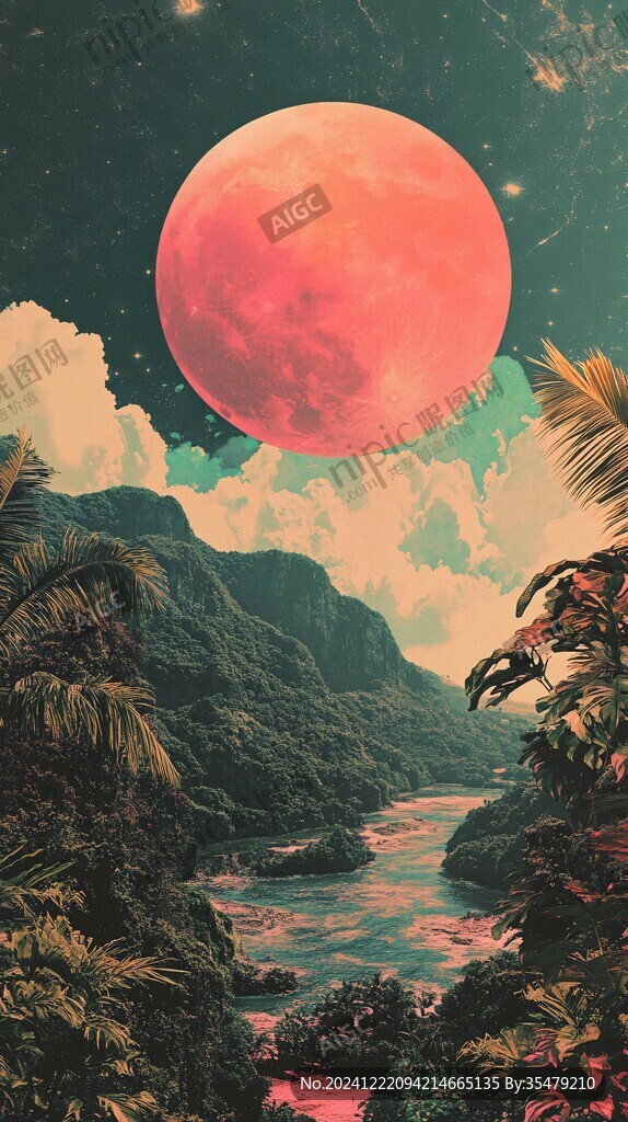 星月河幻想插畫