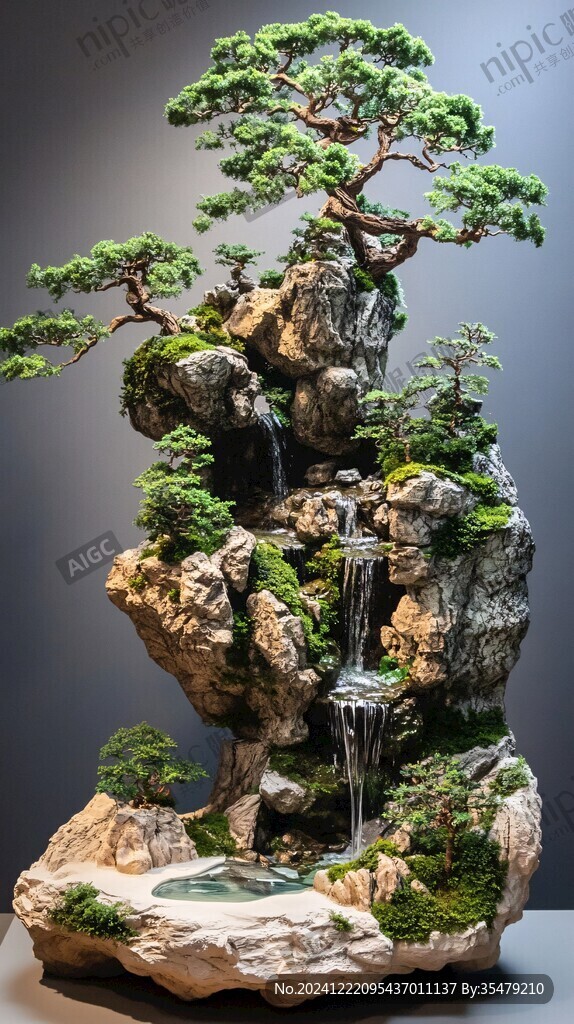 中式山水盆景