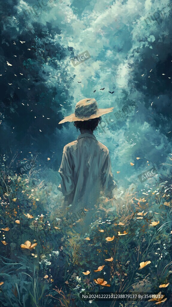 意境人物插畫