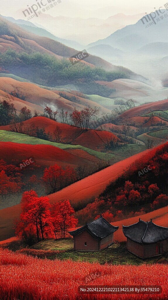 山谷紅了