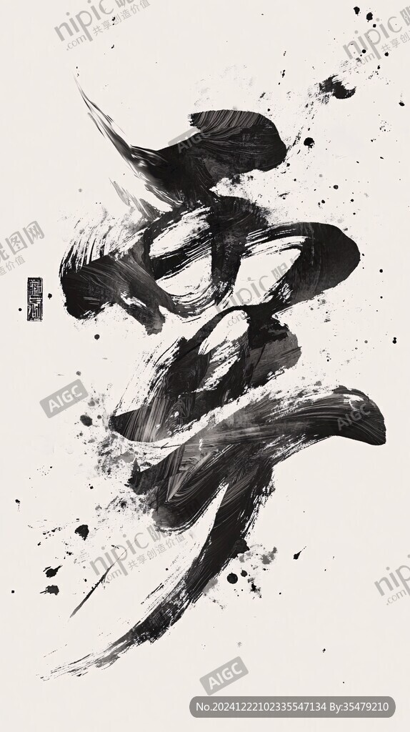 水墨創(chuàng)意功夫人物