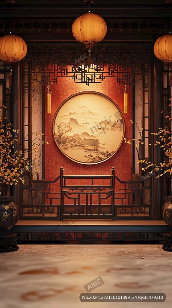 中式場(chǎng)景圖