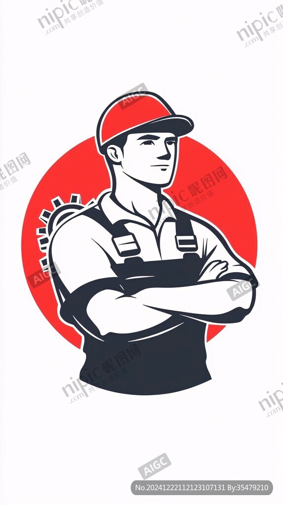 汽修工人標(biāo)志