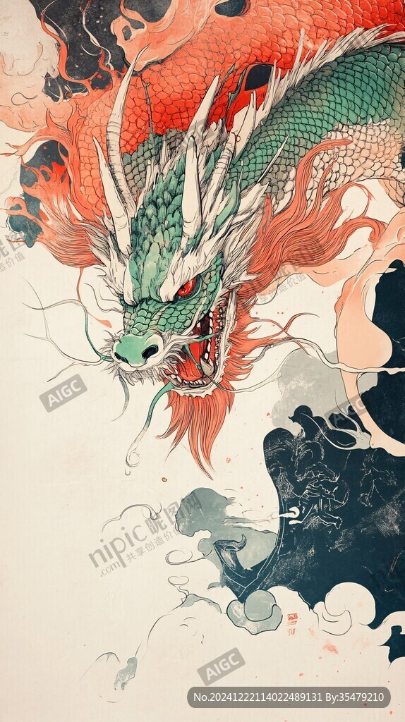 龍年系列插畫