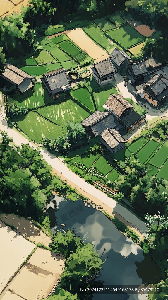 日系風景插畫