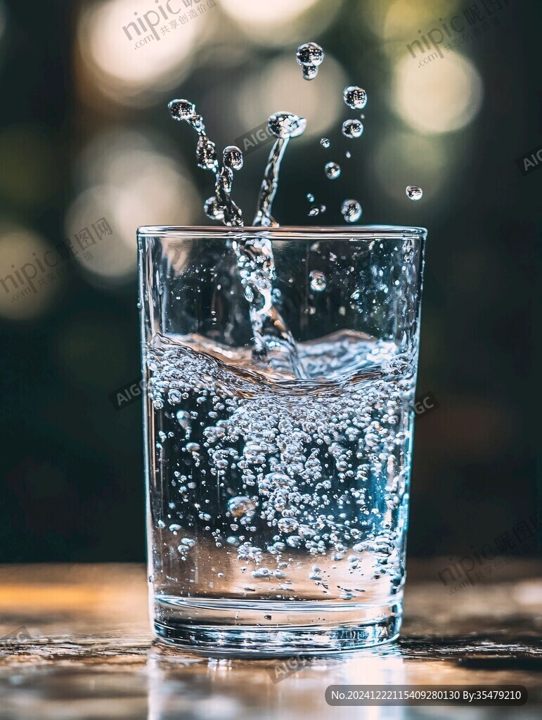 水花四濺的水杯