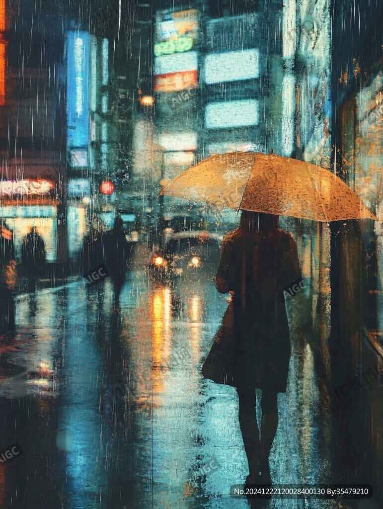 雨天的路人
