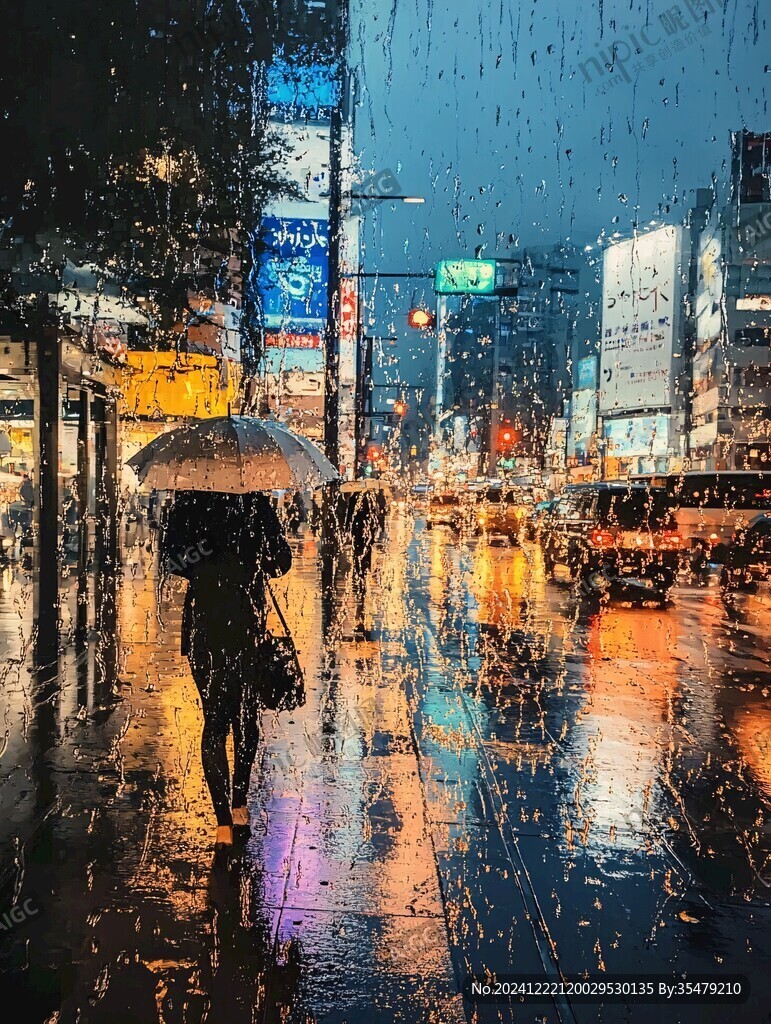 雨天的路人