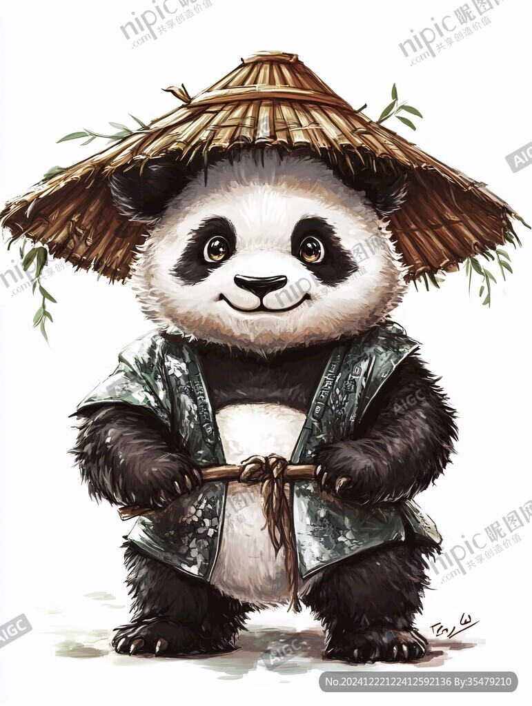 功夫熊貓插畫