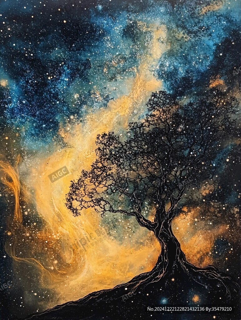 神秘夢幻的大樹