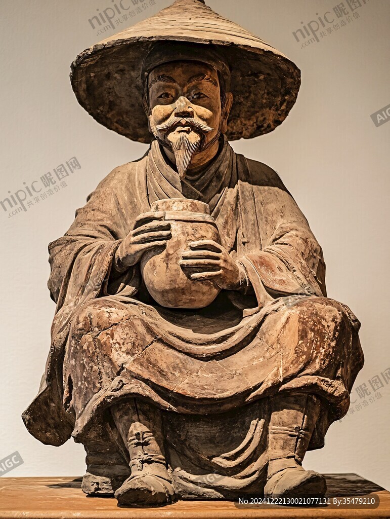 搗糯米雕像