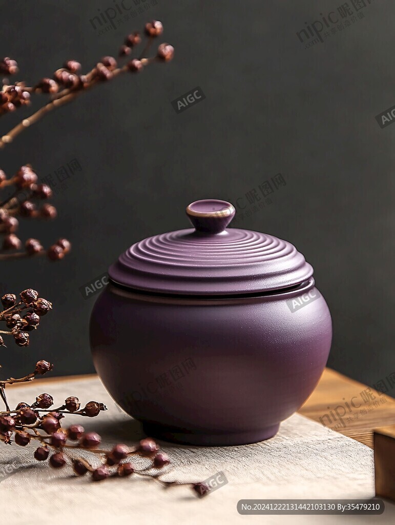 紫砂蓋罐
