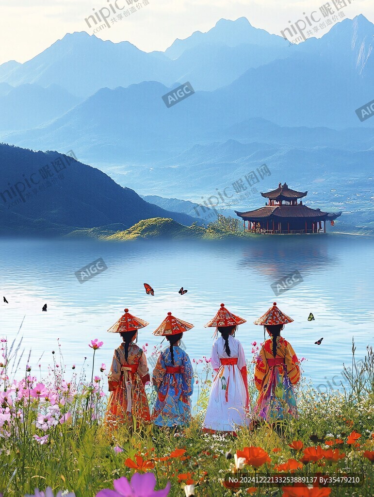 花舞人間美好湖