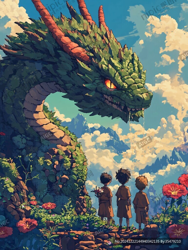 插畫龍年插畫
