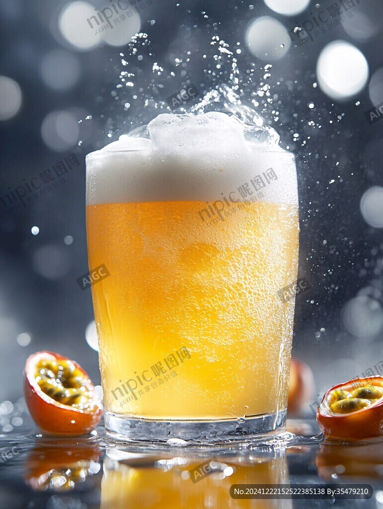 啤酒水花質(zhì)感特效