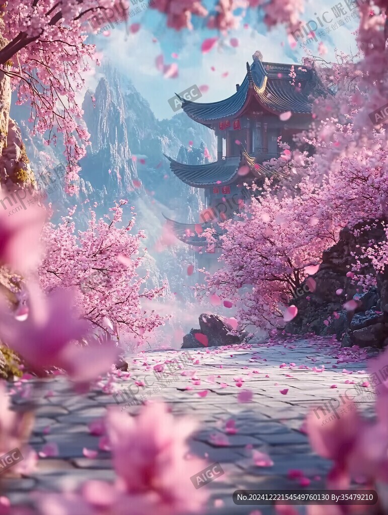 古風場景春暖花開