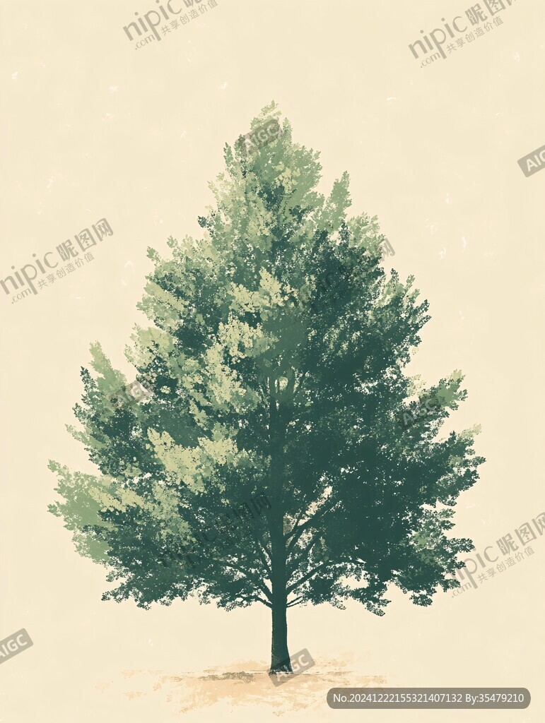椴樹插畫
