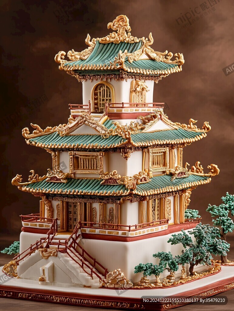 純金天宮模型