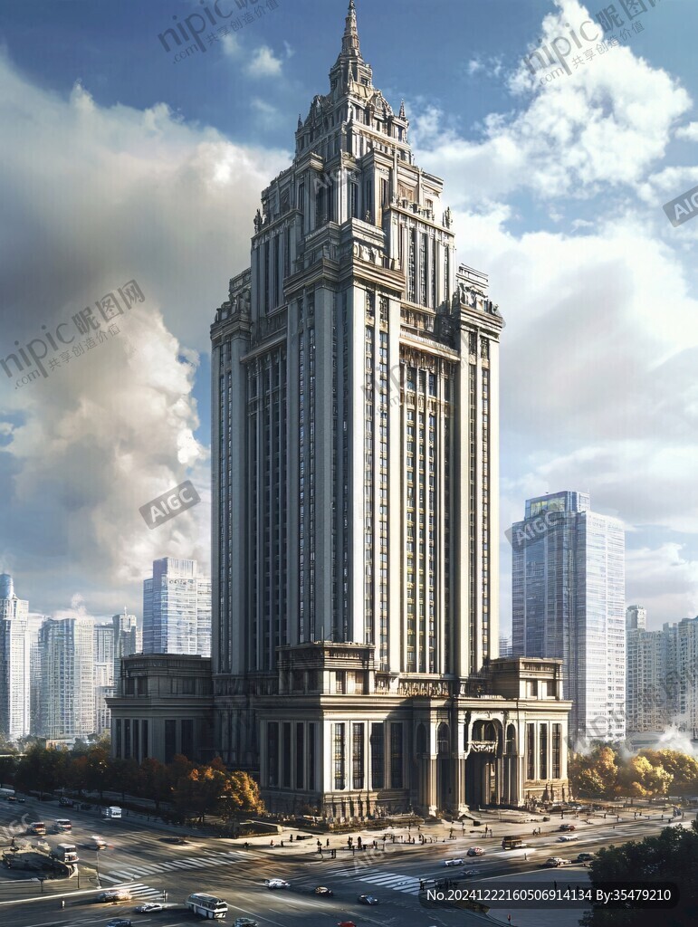 現(xiàn)代歐式高樓建筑