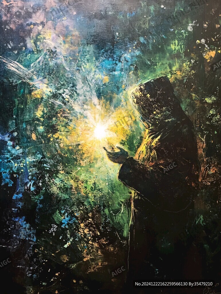 科幻油畫油彩