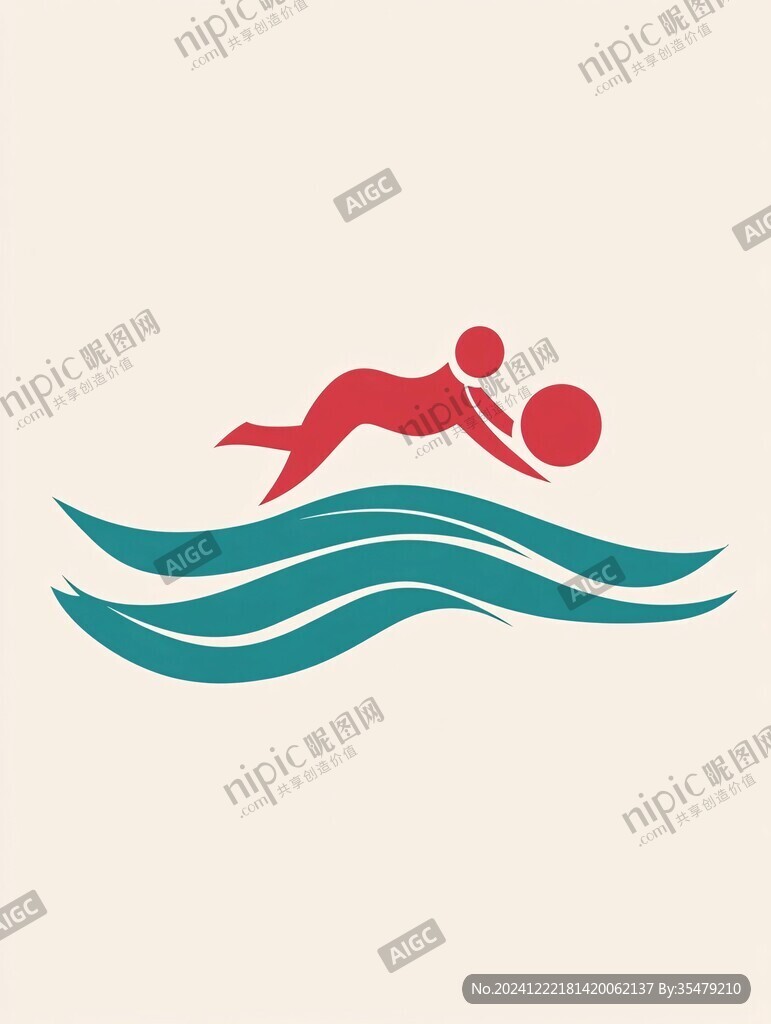 游泳隊標志設(shè)計