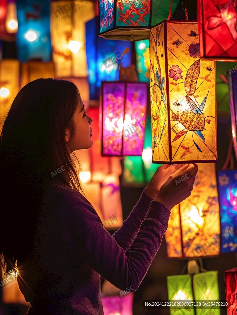 神話彩燈織