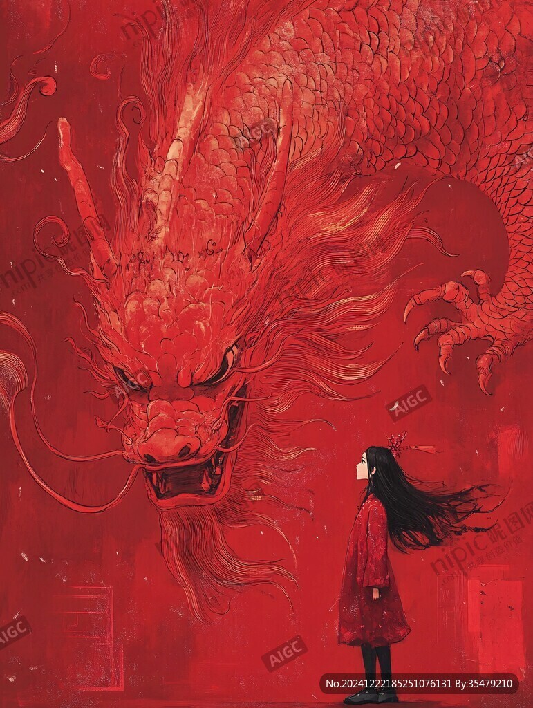 龍年系列插畫