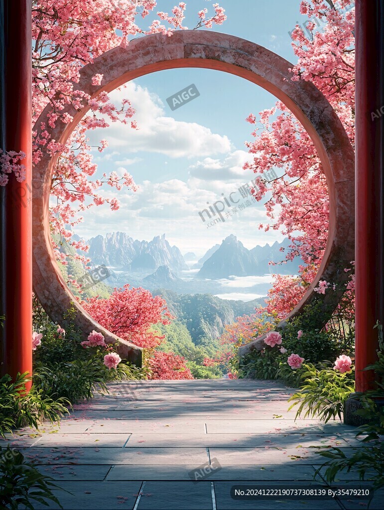 櫻花節(jié)拱門門樓