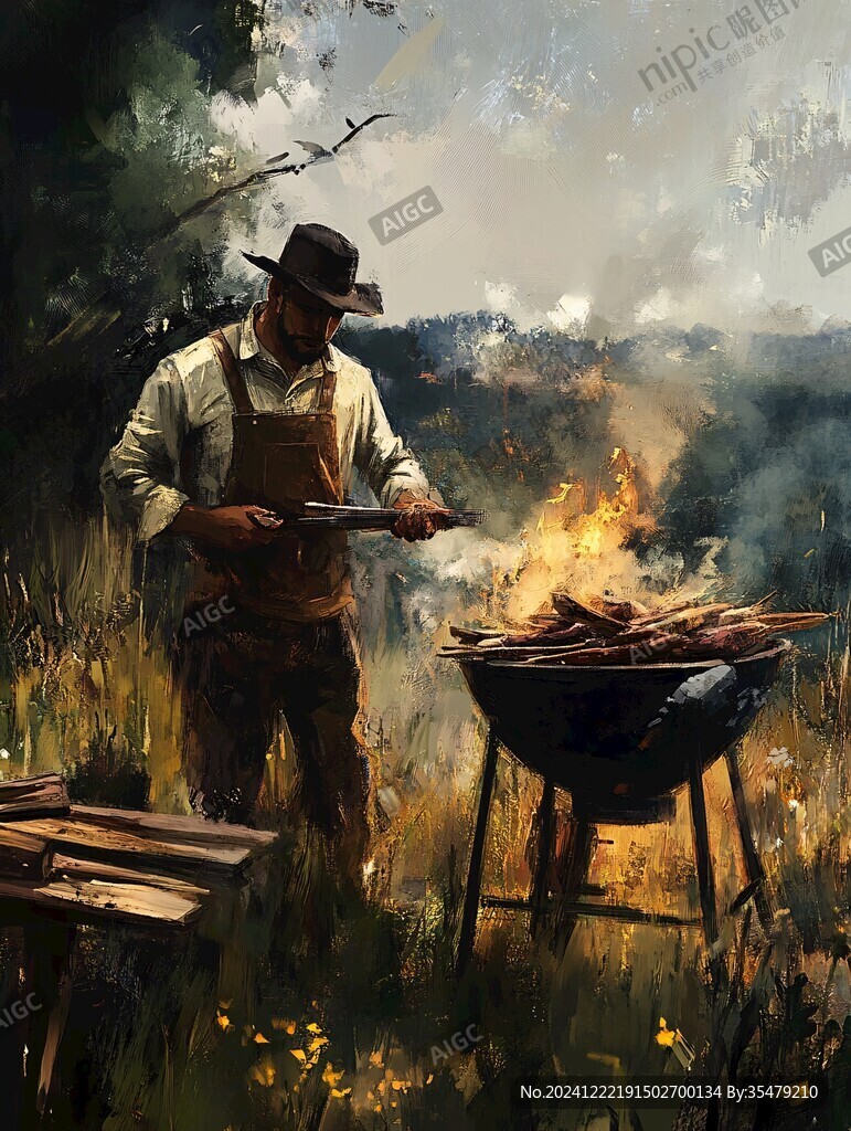 bbq插畫
