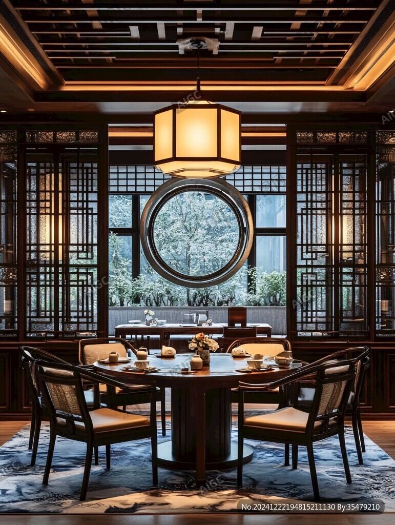 傳統中式建筑飯廳