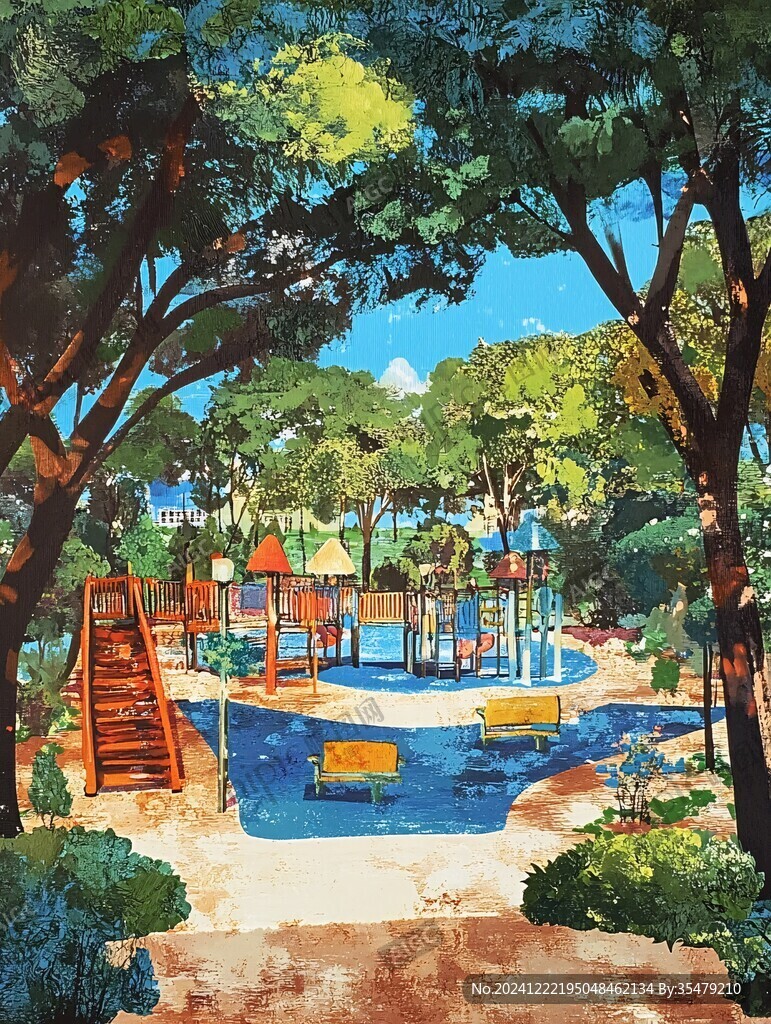室外場景插畫