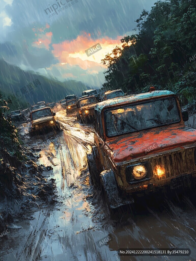 汽車通過積水路