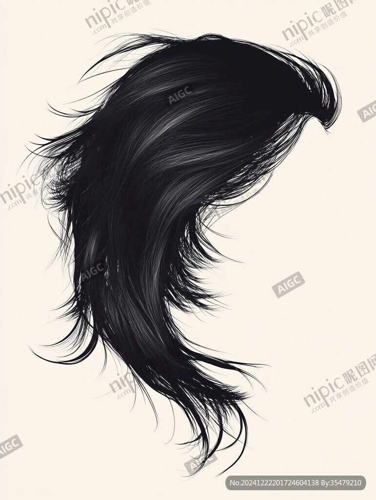 毛發插畫