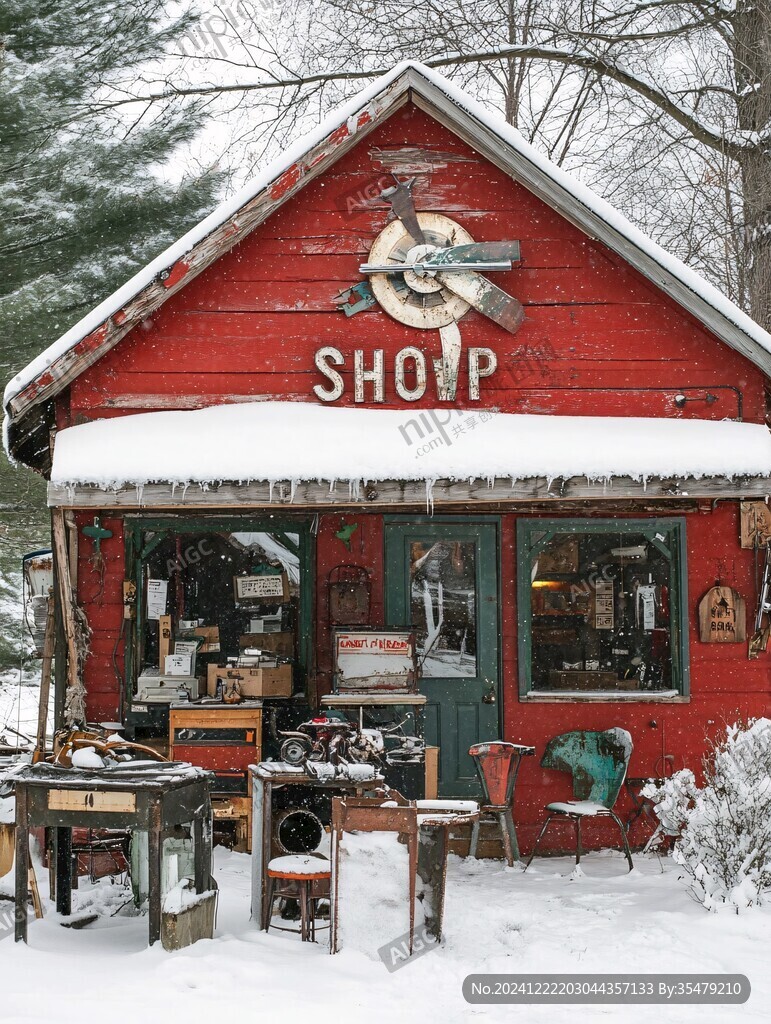 雪中店鋪