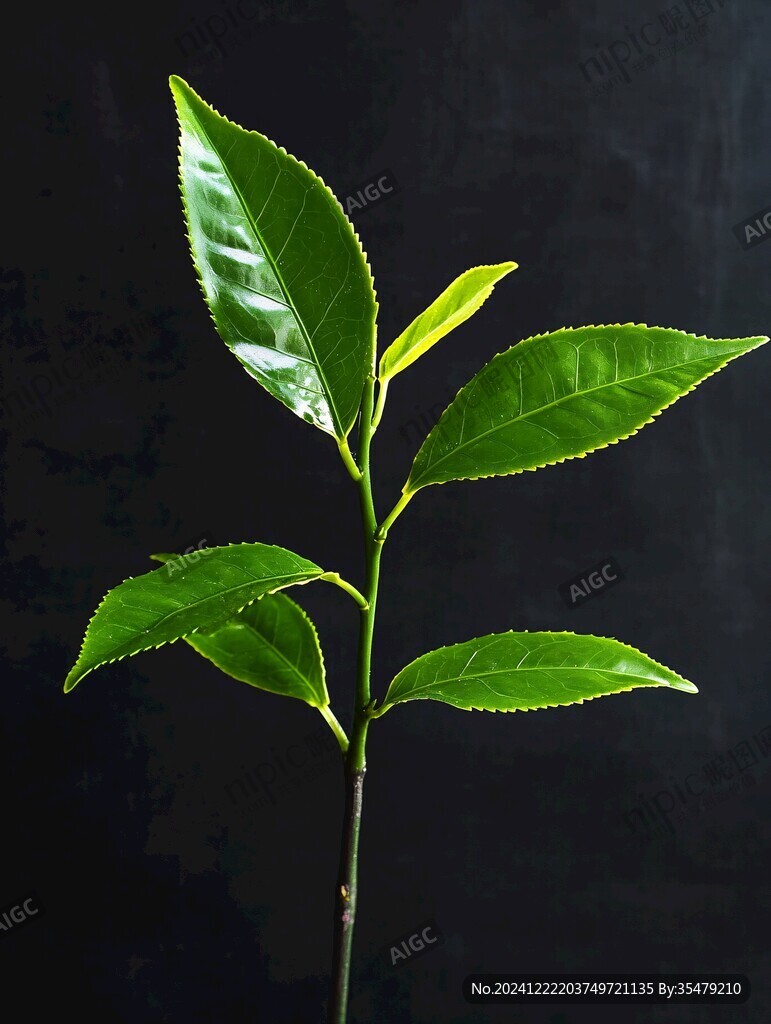 單支芽葉
