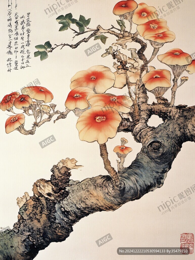 手繪旱金蓮
