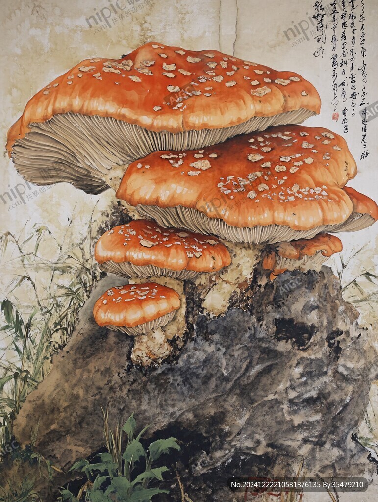 紅菇插畫手繪