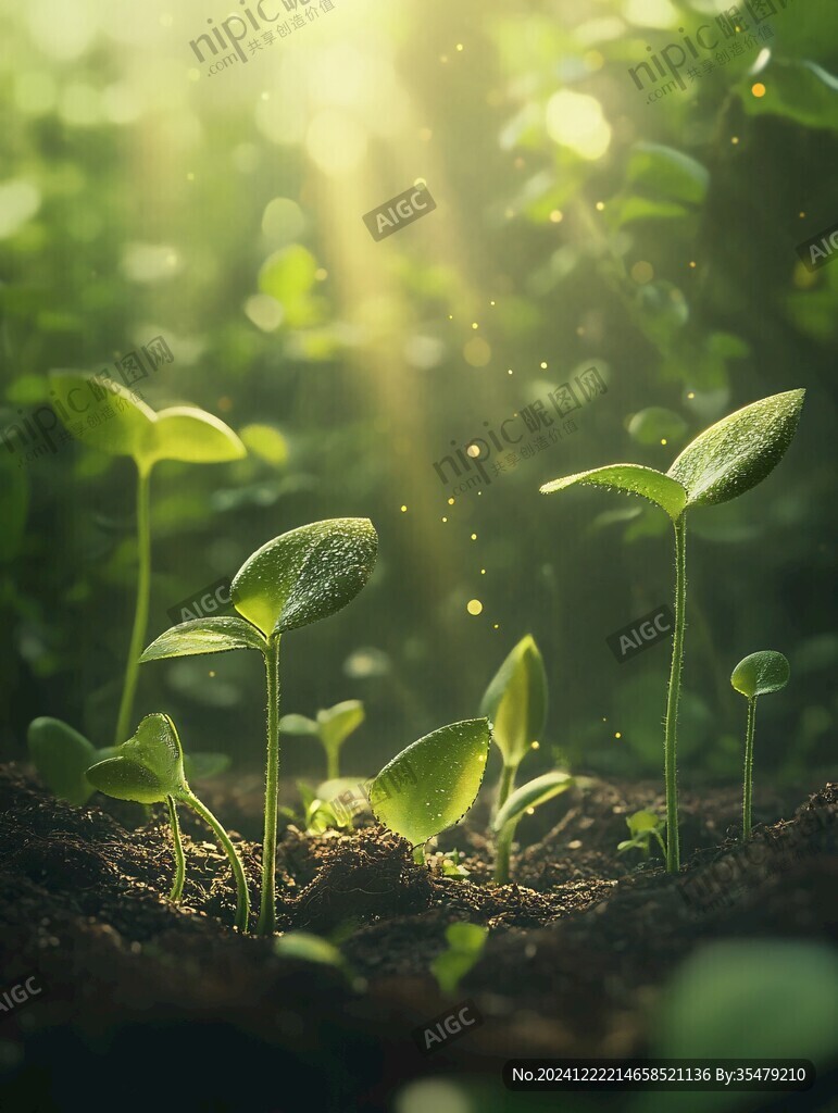 陽光下的小苗