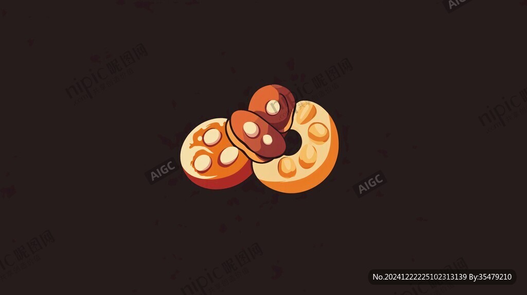 披薩插畫logo