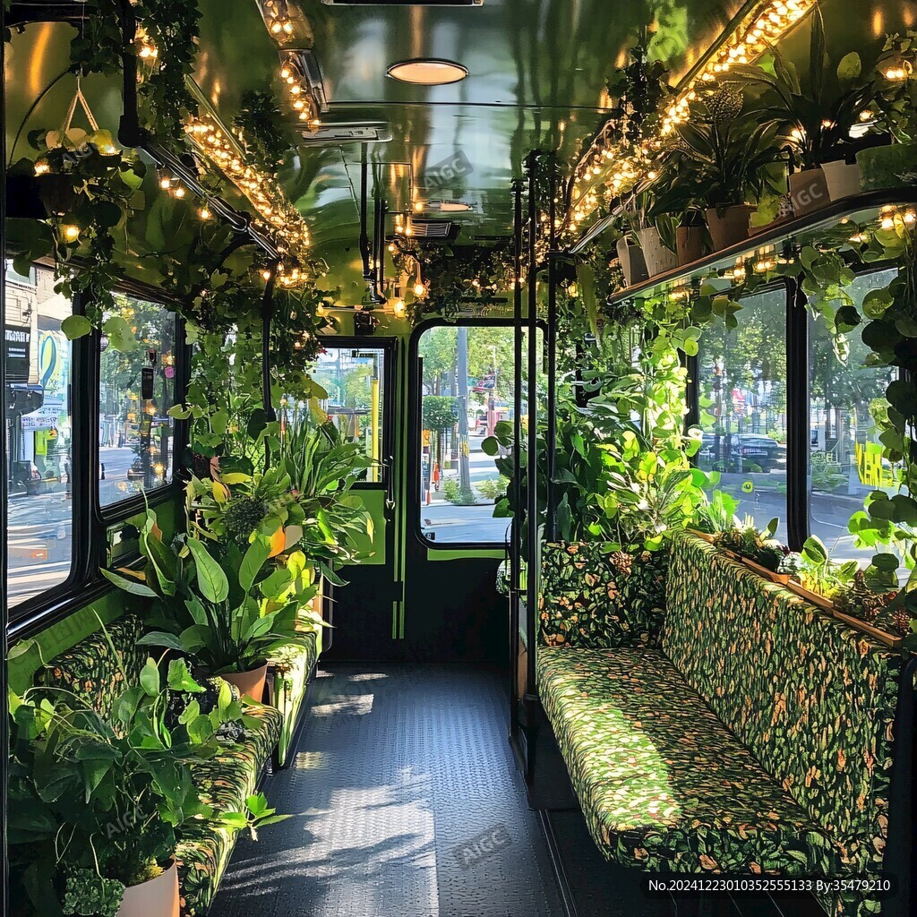 有軌電車車廂內(nèi)景