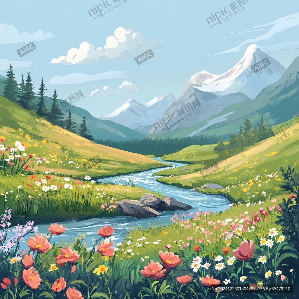 山川草地河流