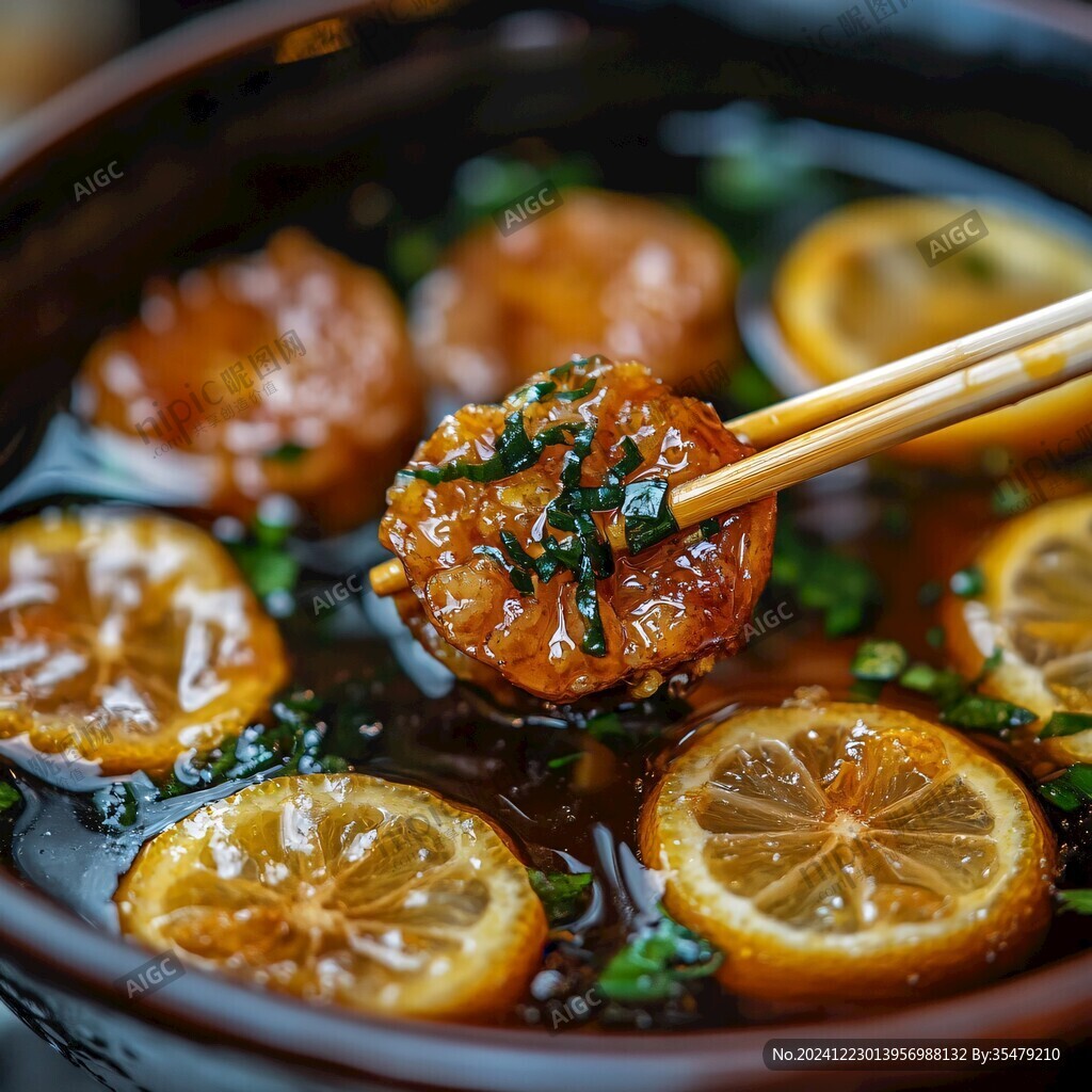 檸檬陳皮牛肉球
