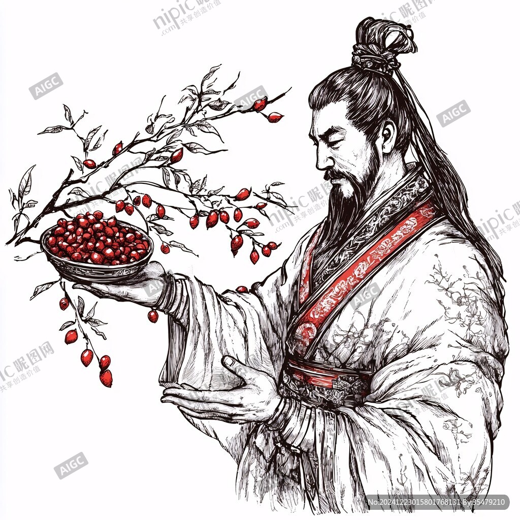 枸杞手繪稿