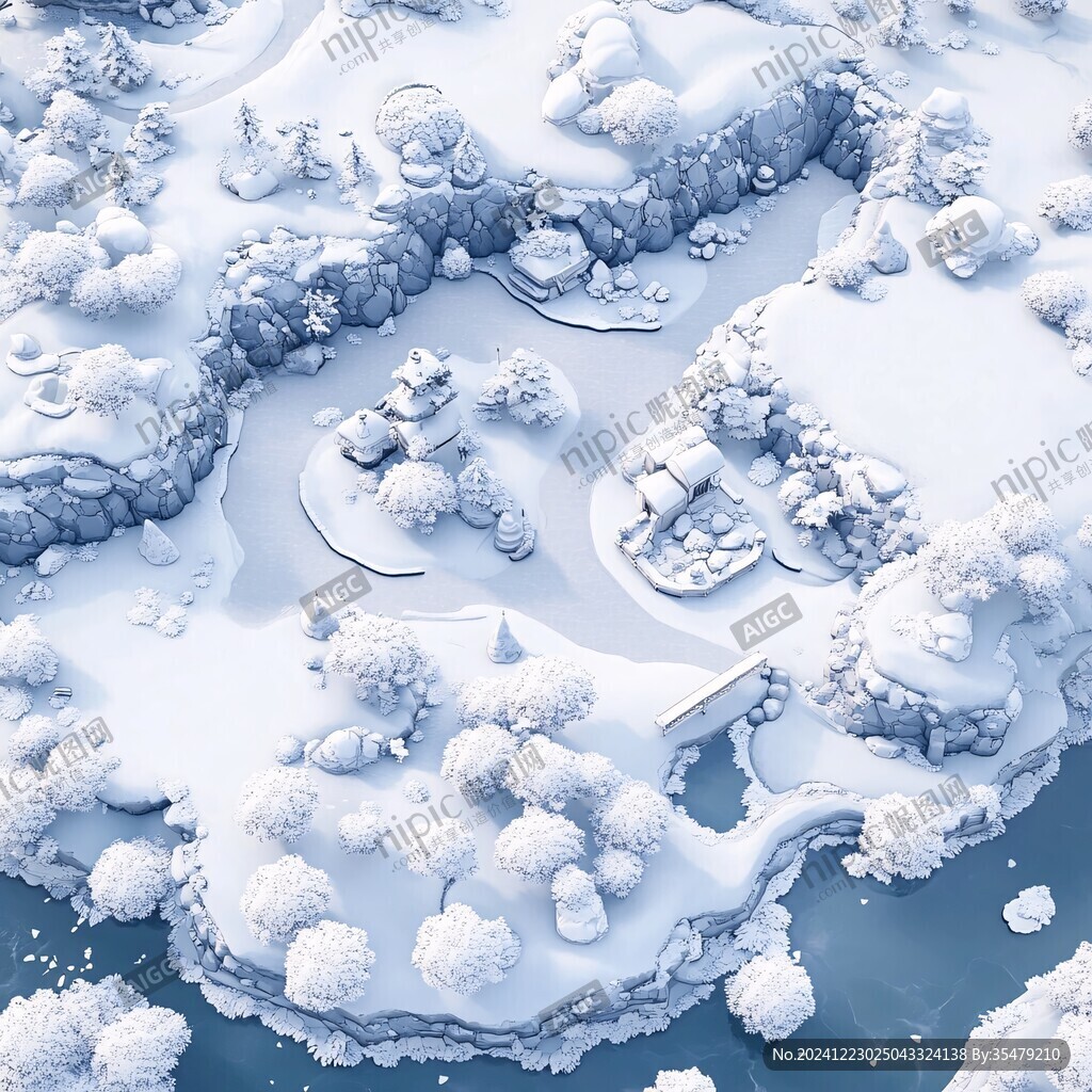 3d冰雪主題設計